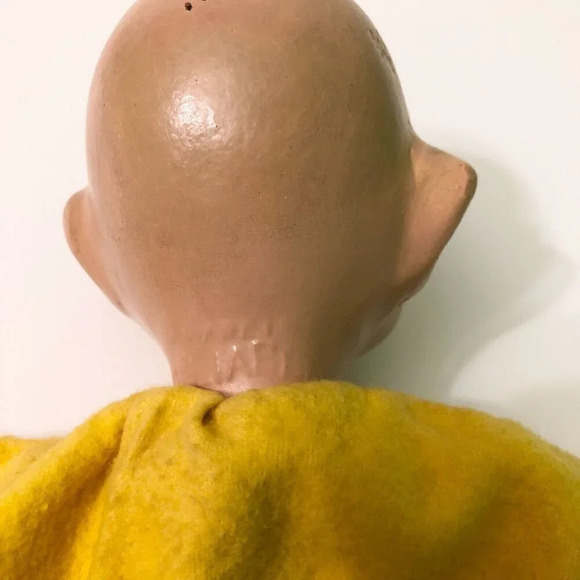 Vtg 1930s Dopey Composition Doll Head Hand Puppet Made In Canada Reliable Ideal - Picture 9 of 16